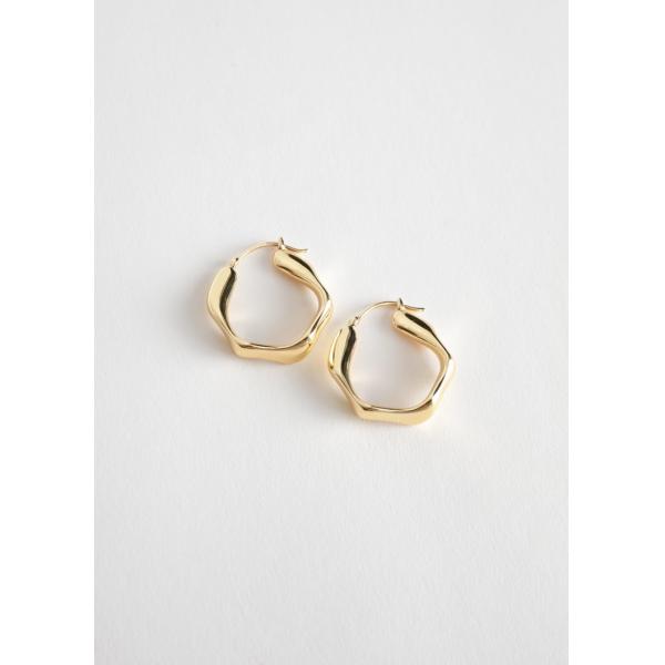 Minimalist European Fashion Jewellery 18K Gold  Circle Hoop Earrings Silver 925 Earrings Women