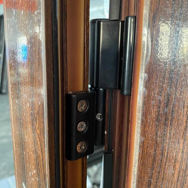 Puertas con bisagra de aluminio con arco de diseño francés