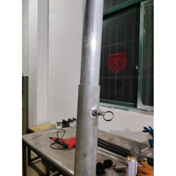 Heavy Duty 20ft 30ft Mast Aluminum Telescoping Mast Hand Crank Up Max Load 20kg