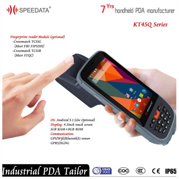Biometrics Fingerprint Scanner with Long Range UHF RFID Reader and Barcode Scanner