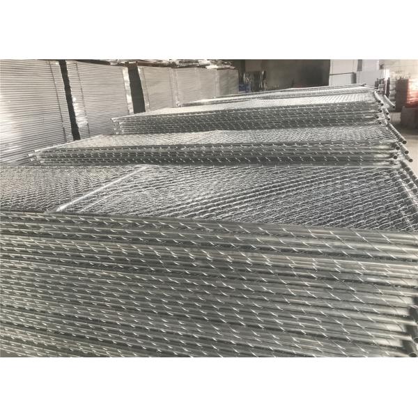 Hot Dipped Galvanized Construction Fencing Panels 1830mm x 3650mm/6'x12' Outer tube 41.2mm HDG 100gram/sqm