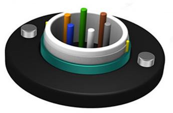 Кабель стального ядра ленты 4 бронированный, на открытом воздухе подземный кабель волокна