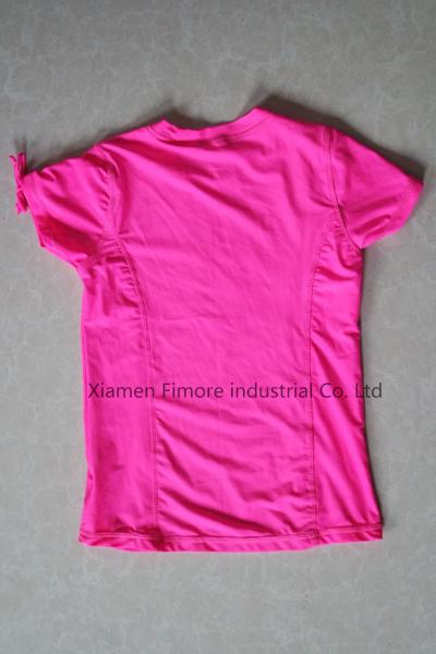 80%polyamide;20%elasthane girl’s Kid Rubber print Beachwear Swimwear T-Shirt surfing wear