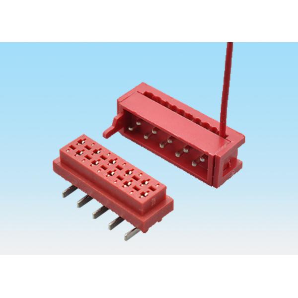 2 - 30 Pin Wire To Board Edge Connector , Electronic Cable Connectors Double Row