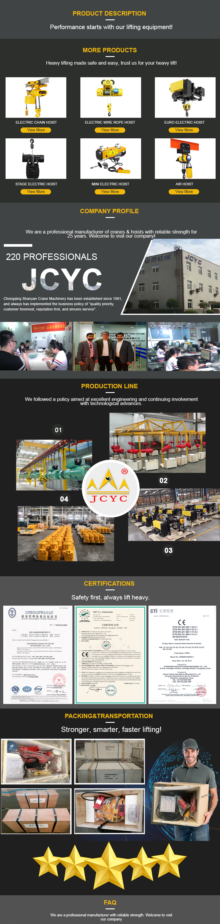 5ton Explosion Proof Chain Hoist With High Efficiency Continuous Operation