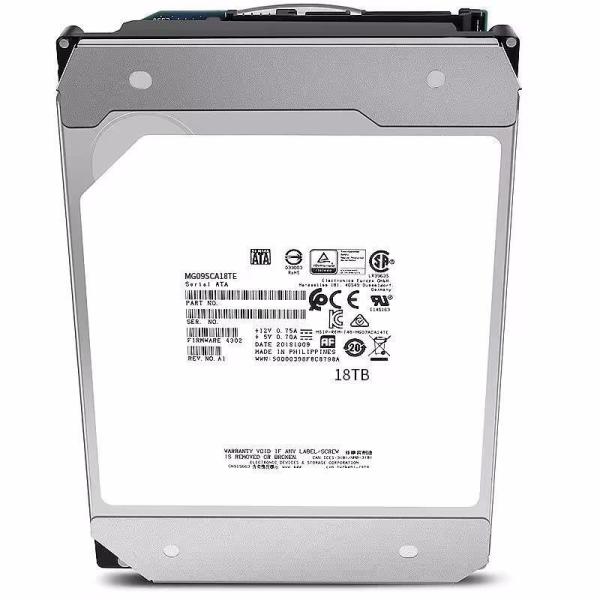 7200 RPM Hard Disk Drive 18TB MG09SCA18TE 7.2K RPM SAS 12Gb/s 512e 3.5in Server Internal HDD 7GB Single Disk Capacity