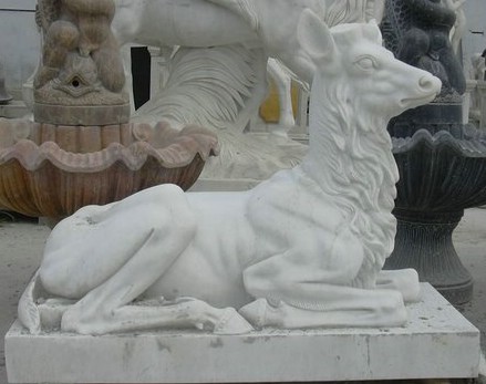 Lions sculpture with nature stone