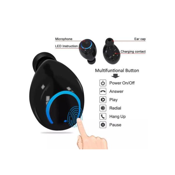 TWS Waterproof Wireless Headphones , In Ear Wireless Bluetooth Headphones