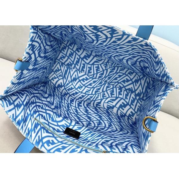 Lady Blue 3D Effect Shopping Psychedelic Tote Bag Capsule Series