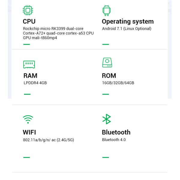 Поддержка 4G LTE языка мини коробки медиа-проигрывателя андроида 4K Multi опционная