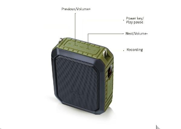 Waterproof Stereo Powerful Portable Speakers 4700mA Battery Capacity With Headphone