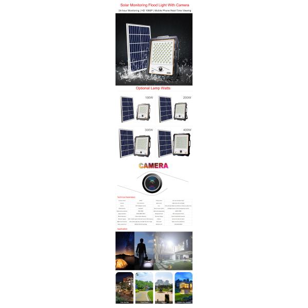 Камера беспроводное Wifi прожектора СИД наивысшей мощности CE ROHS 200w 400w алюминиевая