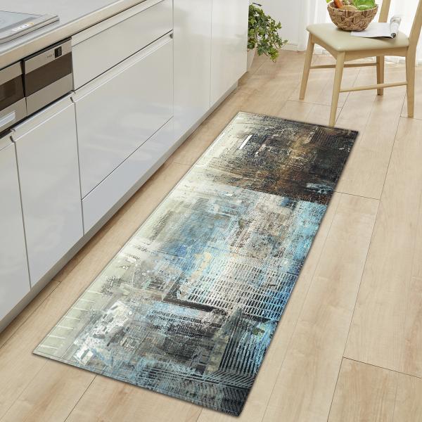 Tapetes absorventes do assoalho do quarto da esteira de porta 40*120cm da grão de madeira 60*180cm