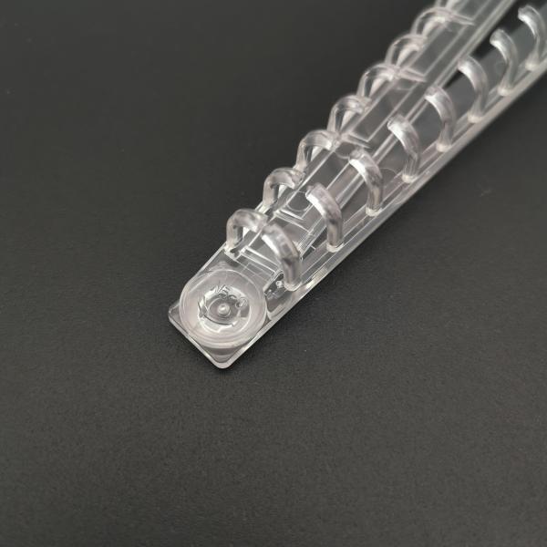 Transparent Plastic Ring Binder 20 Rings Plastic Paper Binder Lightweight