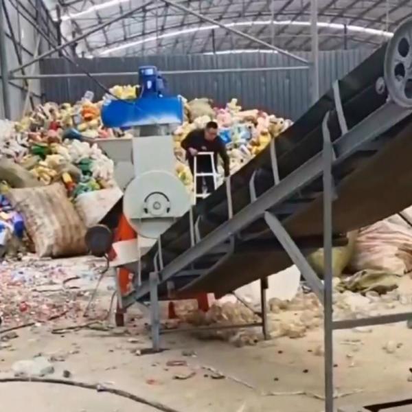 Customized Request 6000kg PP Cement Bags Recycling Plant Plastic Recycle Washing Line