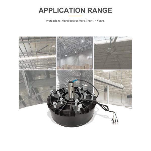 220V/380V Impermeable 2.2KW AC Magneto permanente PMSM sincrónico HVLS Ventiladores de techo Motor