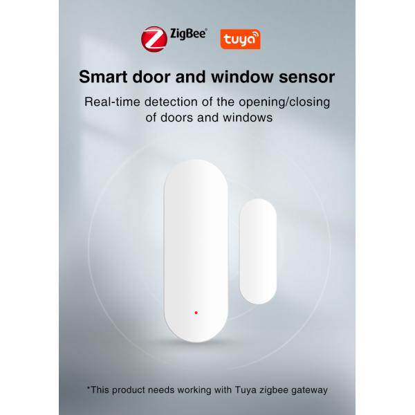 Zigbee Door Window Sensor 2.484GHz Smart Alarm Sensor Tuya Google Assistant