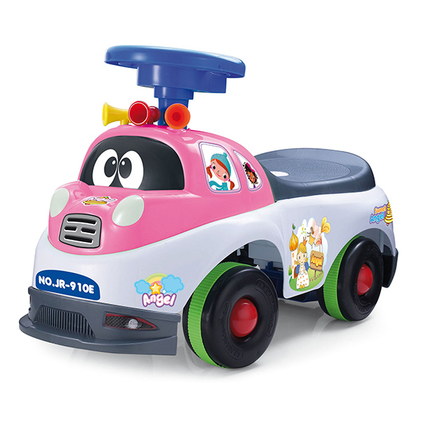 21 Inch Unisex Kids Ride On Truck Push And Slide With 8 Sounds And Light