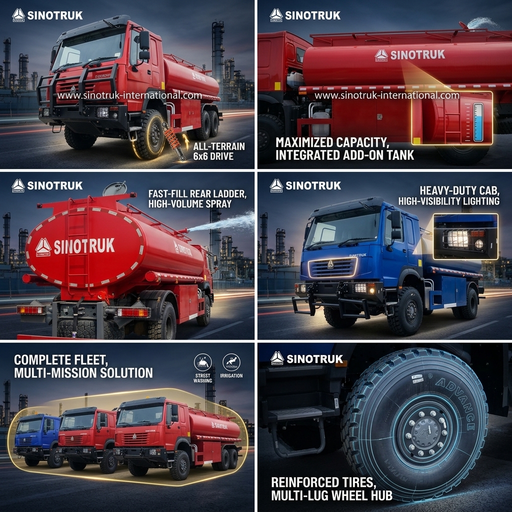 SINOTRUK HOWO 290 HP Oil Tank Truck with 10 CBM Capacity and Heavy-Duty Chassis