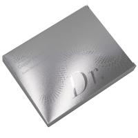 Emballage de boîte ondulée cosmétique en argent de luxe pour masque hydratant