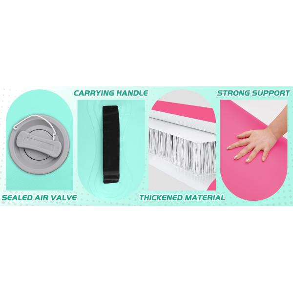 Inflatable Gymnastics Air Roller Set, Tumble Rolling Air Roller Gymnastics Barrel With Electric Pump For Kids Adults Home Outdoor Gymnastic Training Cheerleading Yoga