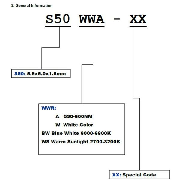 5050wwa led smd 3 white color chips cct dimmable led