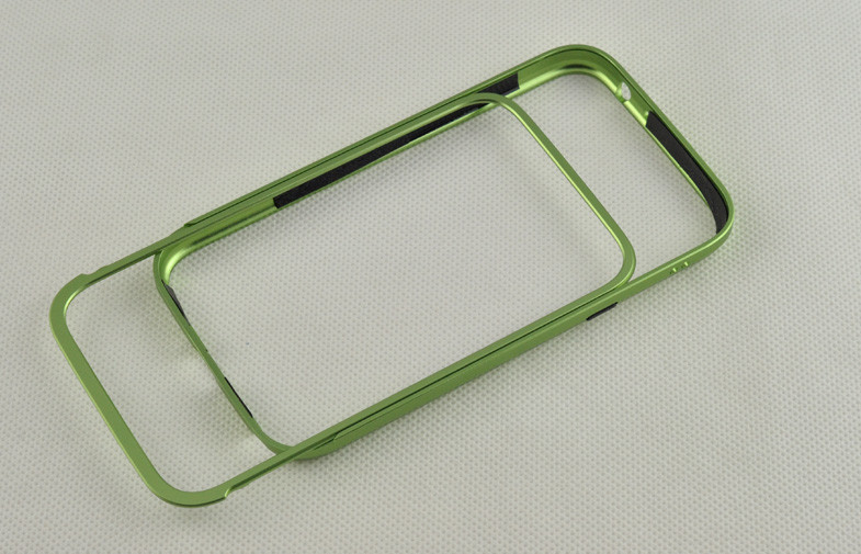 Green Protective Aluminum Bumper Case , Metal Frame For Samsung N7100