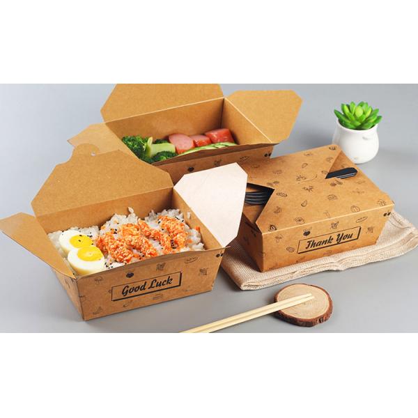 Устранимый на вынос стандарт коробки еды бумаги коробки еды обеда бумаги ремесла
