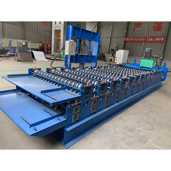 Trapezoid And Corrugated Double Layer Roll Forming Machine 30 M/Min