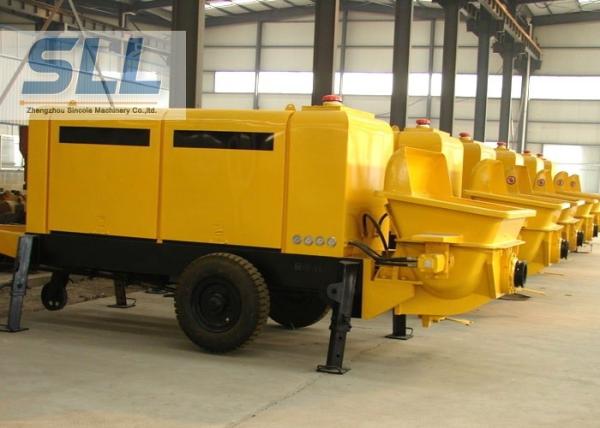 Energy Saving Stationary Concrete Pump Trailer For Construction 1 Year Warranty