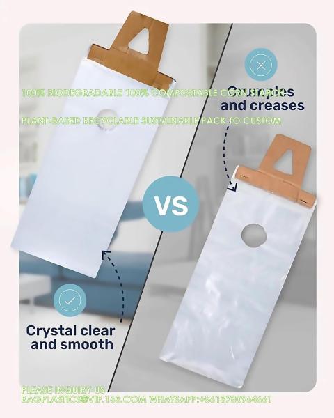 Door Hanger Bags 6 X 12 Inches - Clear Door Hanger Bags Protects Flyers, Brochures, Notices, Printed Materials