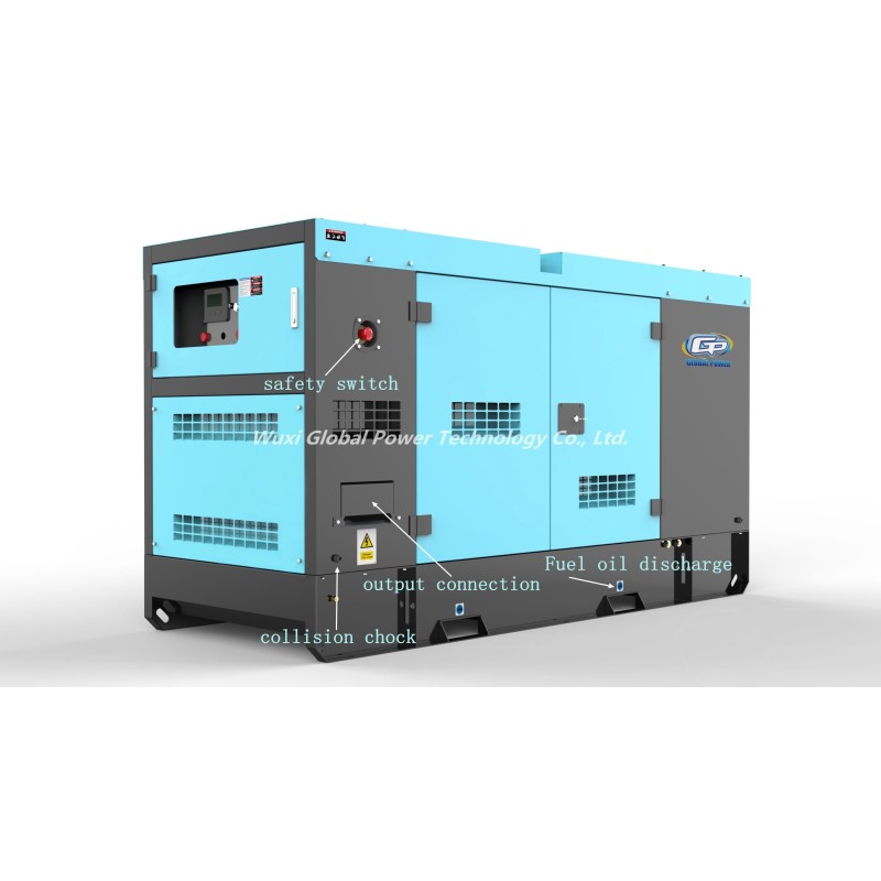50Kw 63Kva SDEC SC4H95D2 Silent Diesel Generator Set With AC Generator Protection