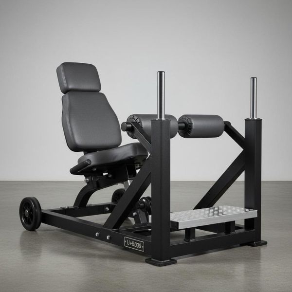 Durable Seated Calf Raise Machine U+B8039 Complete System Quick Setup Wheel Equipped