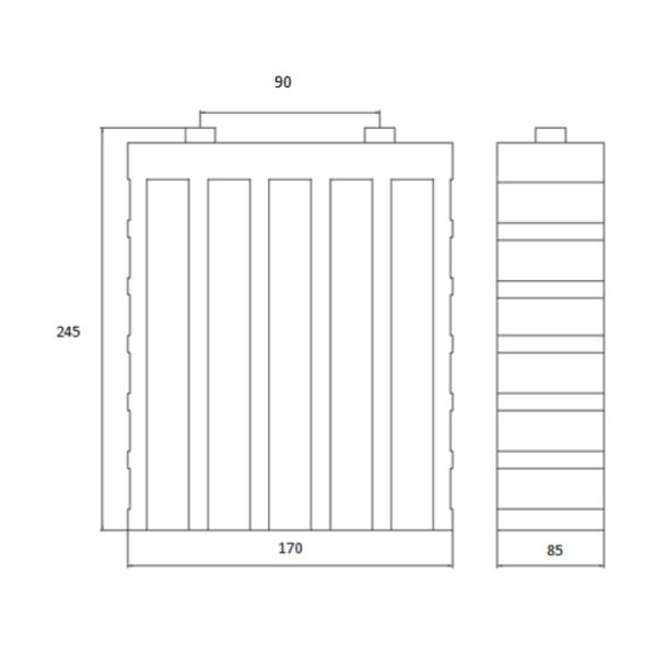 Морской CE батареи иона клетки 3.2V 160Ah Li пользы LiFePO4 призменный