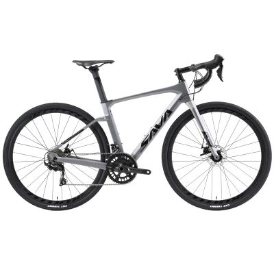 Rim Carbon Frame Gravel Bike de alumínio com SHIMANO SORA R3000 18s