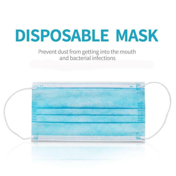 Health Care Disposable Face Mask / Surgical Adult Disposable Earloop Face Mask