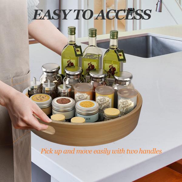 10 дюймовый бамбуковый ленивый Сьюзан поворотный стол для кухни столешницы функциональный и дизайн