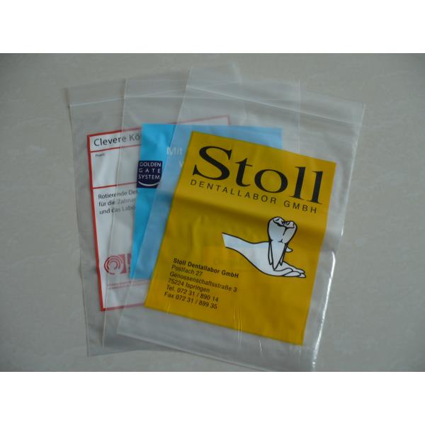 Clear Ziplock Plastic Sealable Bags For Dental Lab Medical Transport
