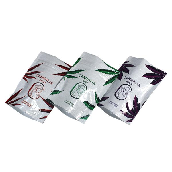 FDA Three Side Seal Bag Mylar Ziplock Stand Up Bags For Gummies Candy Mango Packaging