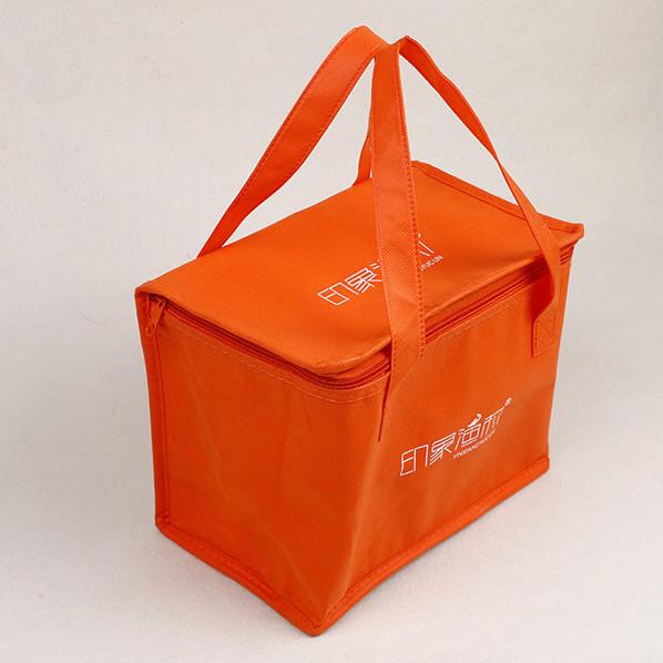 Non Woven Cooler Bag with Top Zip Closure/Custom logo printed cooler Milk Freshness Protection,super market premium bag