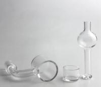 Clavo masculino de cristal de alta temperatura del vidrio de cuarzo del punto de fusión 1732°C 14m m del solo Banger de cristal