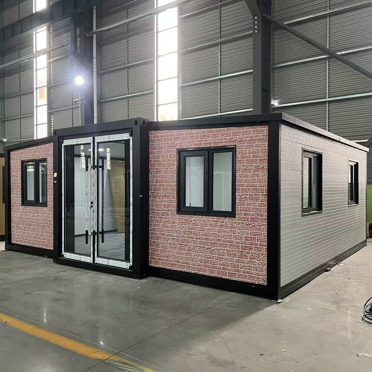 20ft Expandable Container House for Australian Granny Flats - Urban Brick Texture