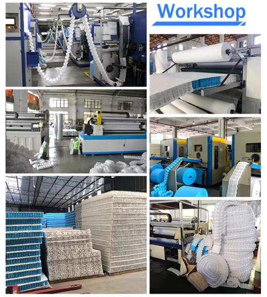 Fabrique personnalisée en acier de toutes tailles avec des unités de ressorts de poche en tissu non tissé pour matelas