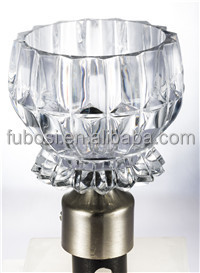 Fashion Crystal Glass Finials for Curtain Rod