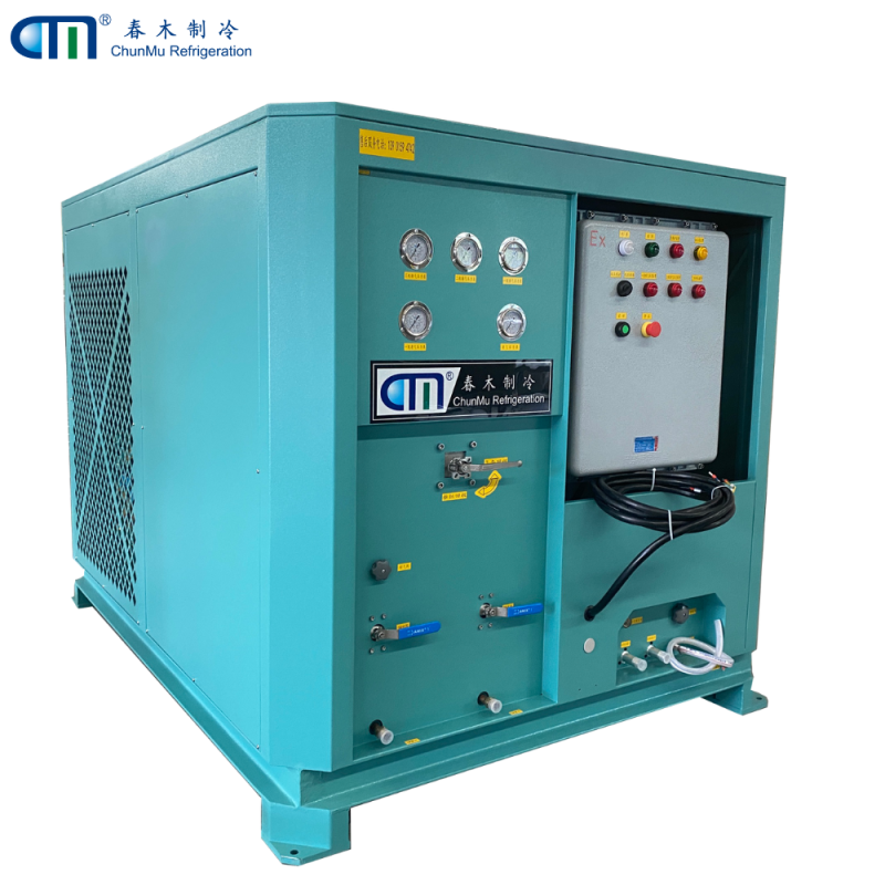 3-stage oil less compressor Refrigerant Recovery Machine for Chemical Plant and Refrigerant Factory Application