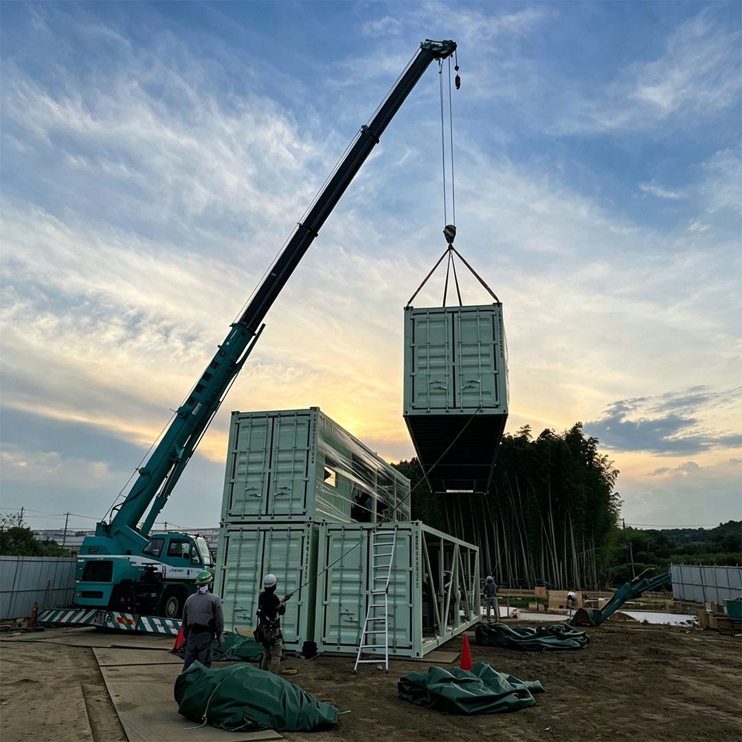 Rectangular Container House Prefab Steel Composite Modular House Outdoor Steel Container for Factory Agriculture