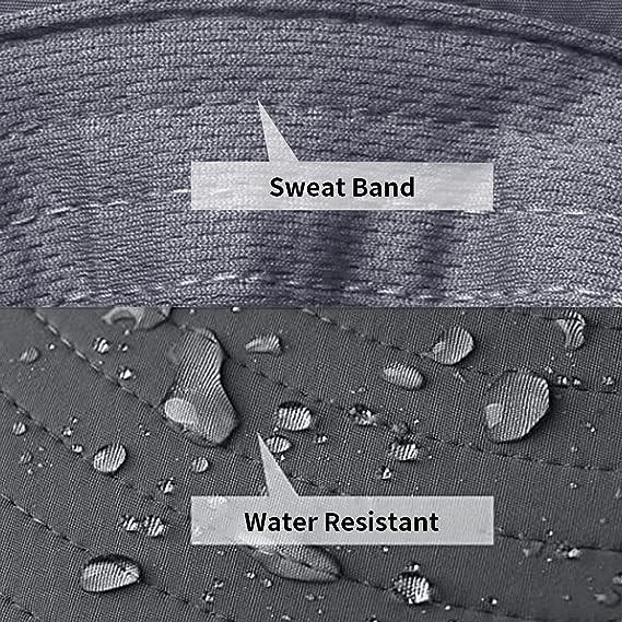 Wide Brim Bucket Hat Foldable Boonie Hat for Fishing Hiking Garden Safari Beach Breathable for Fishing, Hiking, Camping
