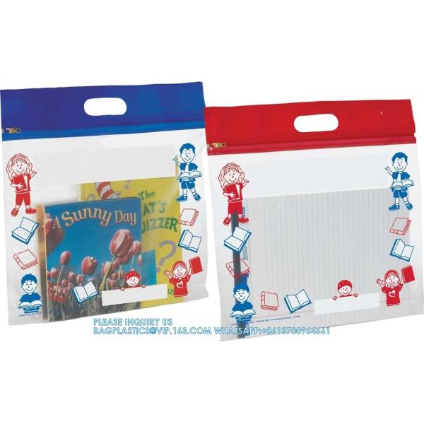 Press And Seal Storage Bags, metal sliderbag, metal zipbags Extra Large Thick Plastic, Classroom Book Bags For Kids