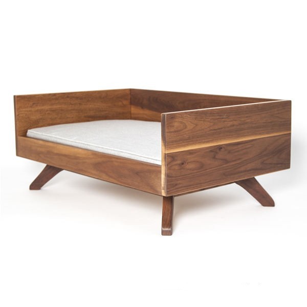 La cama de madera moderna de lujo del perro de los muebles de madera del animal doméstico del ODM del OEM personalizó