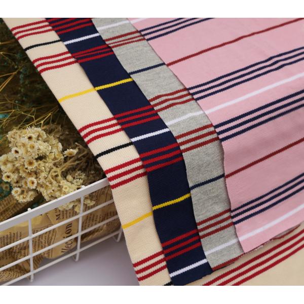 Tejido de punto a rayas para camiseta